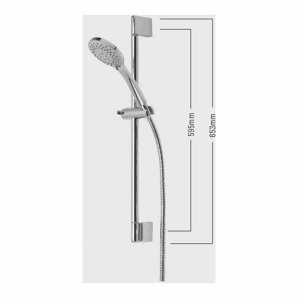 Roper Rhodes Dive Slide Rail Kit with 5 Function Air-Drive Handset