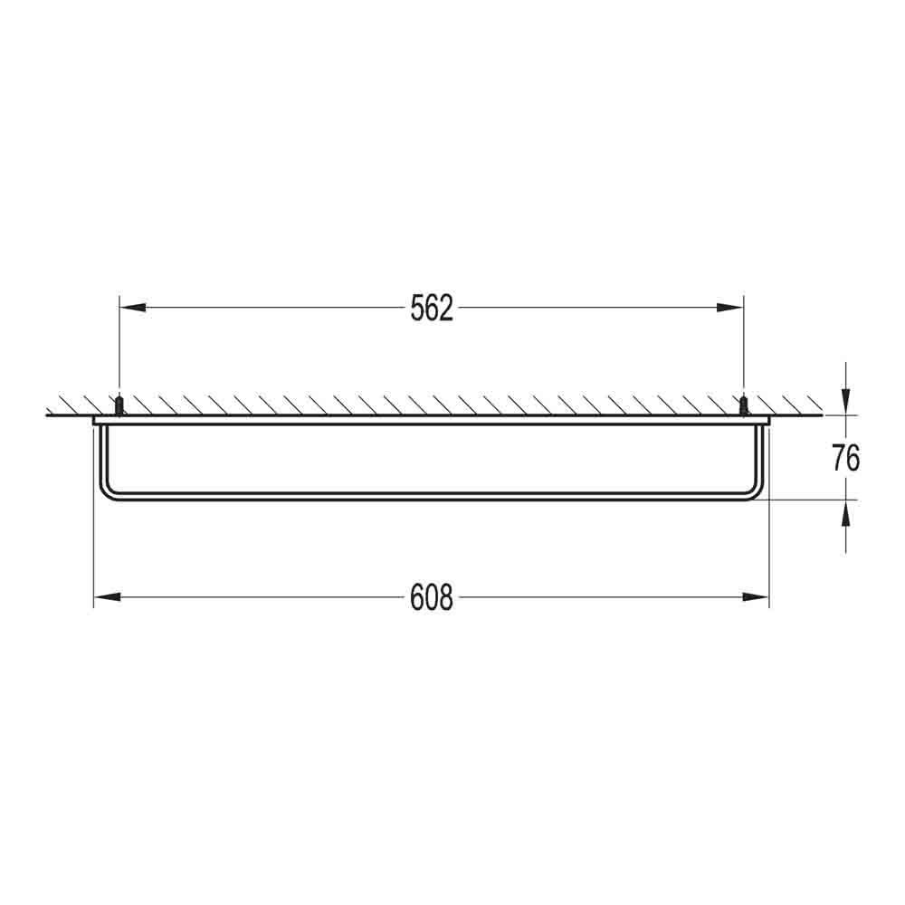 Flova Sofija Single Bar Towel Rail - 610mm