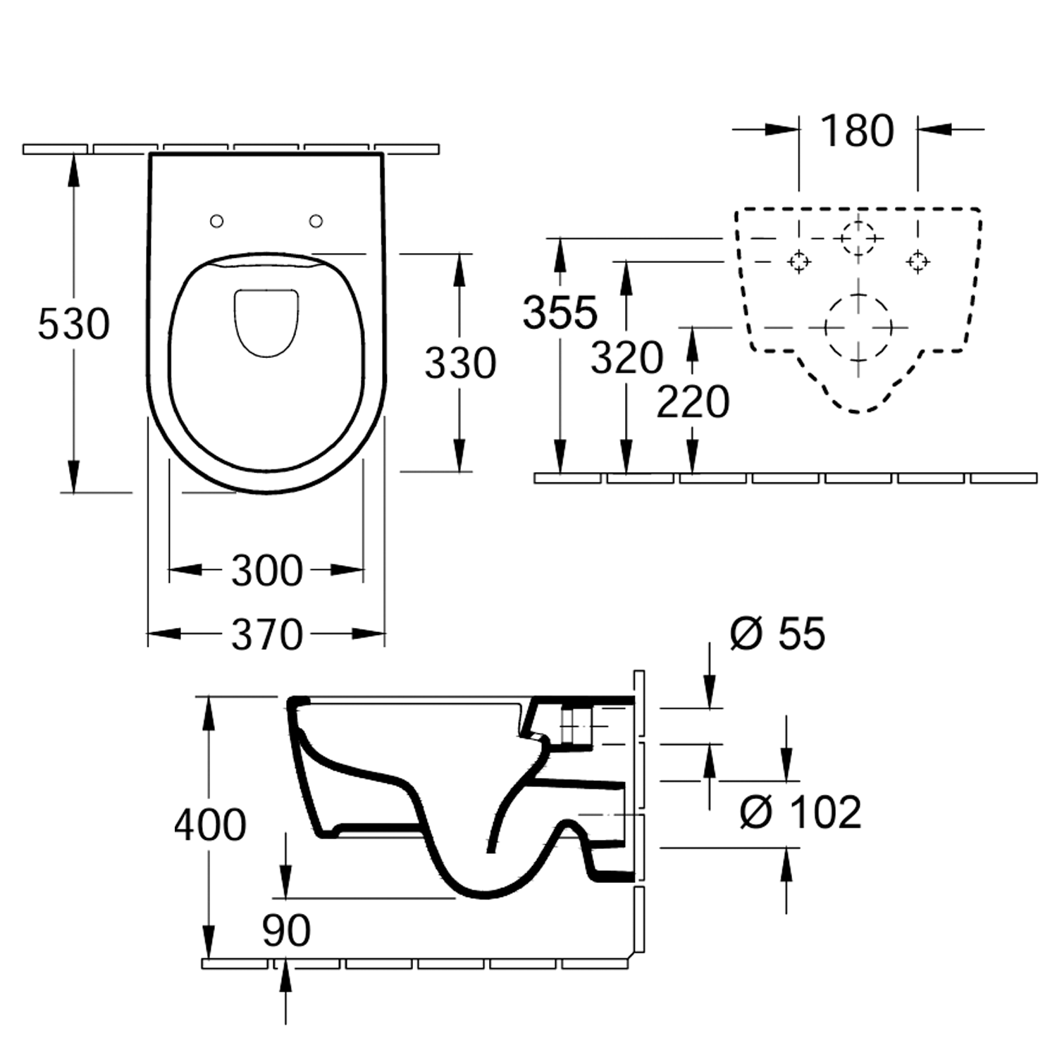 Villeroy & Boch Arto Rimless Wall Hung Toilet & Soft Close Seat