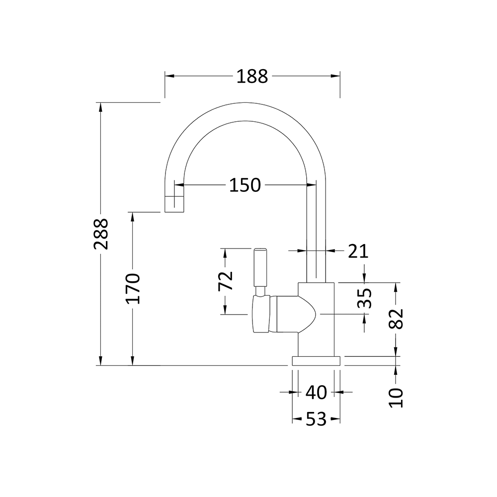 Hudson Reed Tec Single Lever Basin Mixer with Clicker Waste