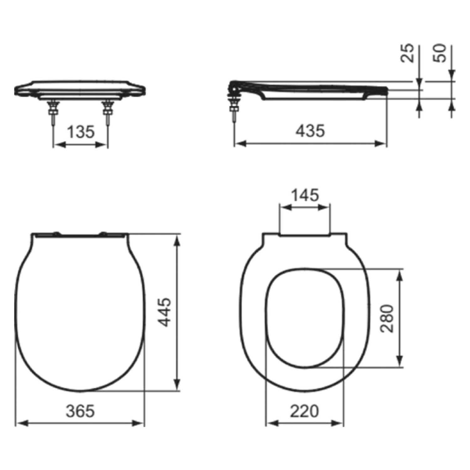 Ideal Standard Connect Air Slim Soft Close Toilet Seat