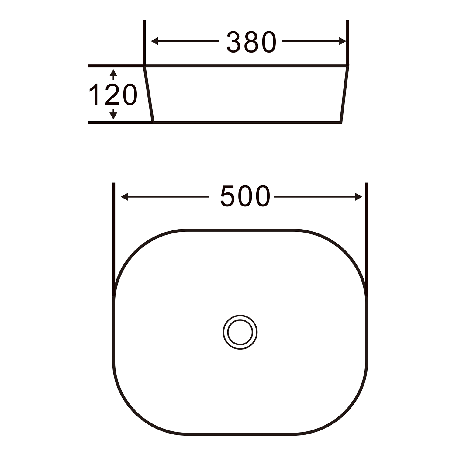 Sophia Oval Countertop Basin - 500 x 380mm