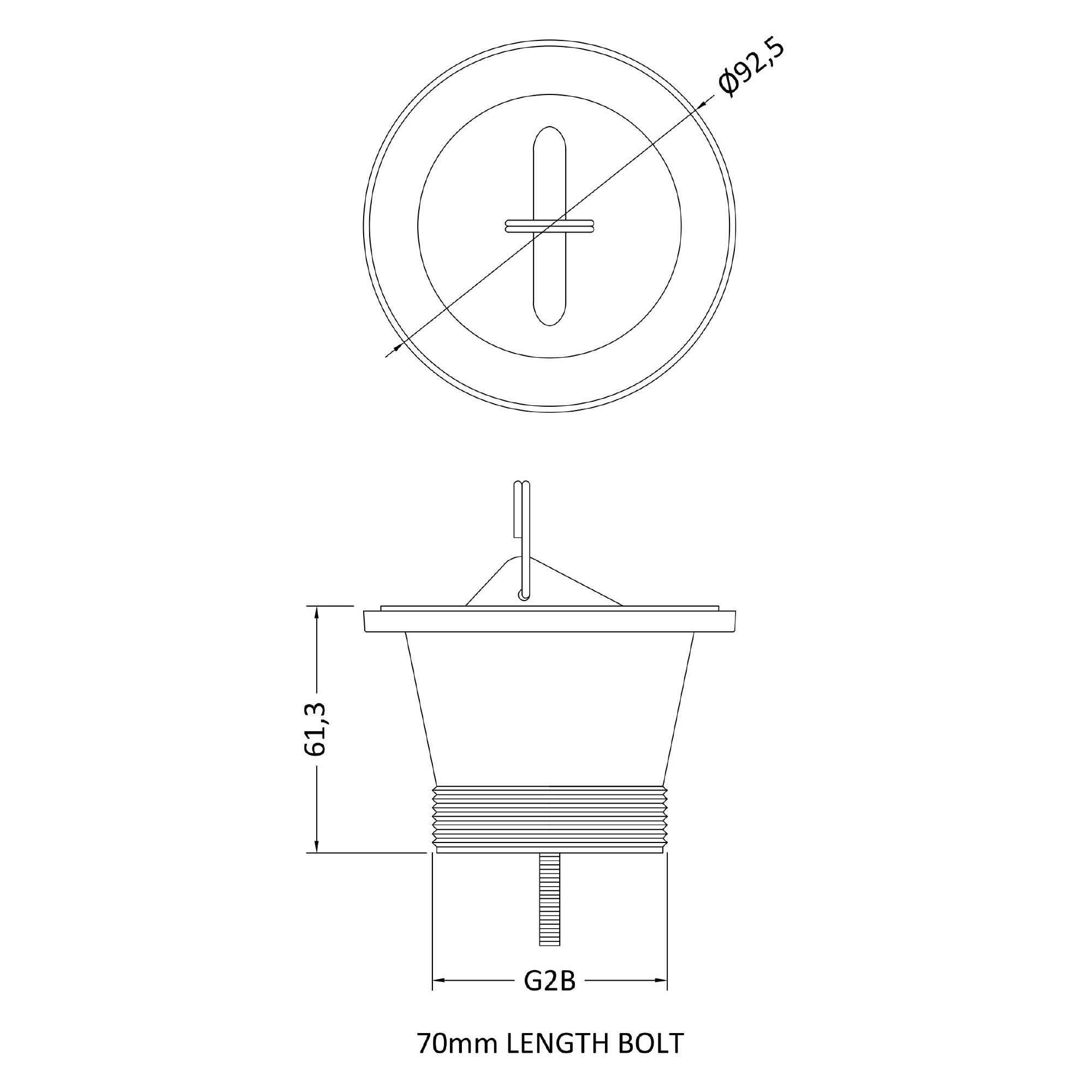 Sink Waste & Plug for Butler & Rose Cleaner Sink