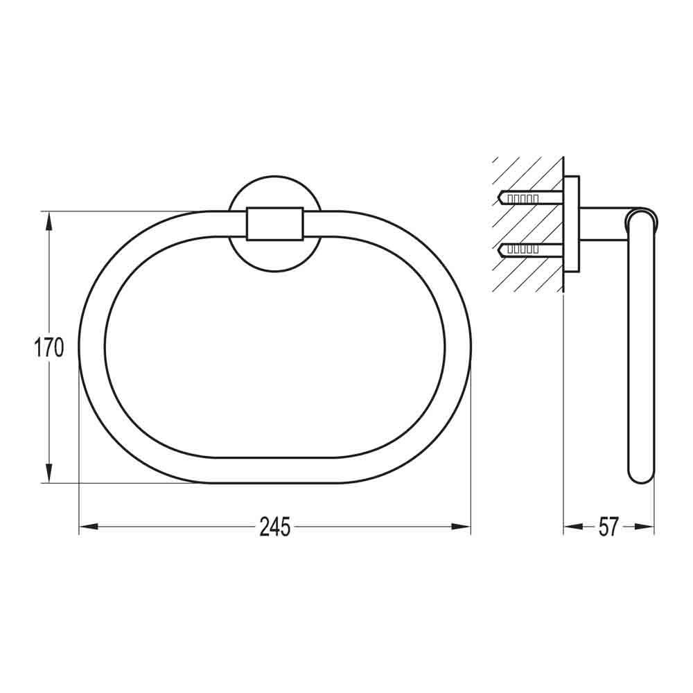 Flova Coco Towel Ring
