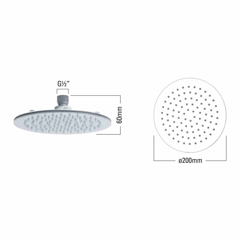 Roper Rhodes Round 200mm Shower Head (Brass)