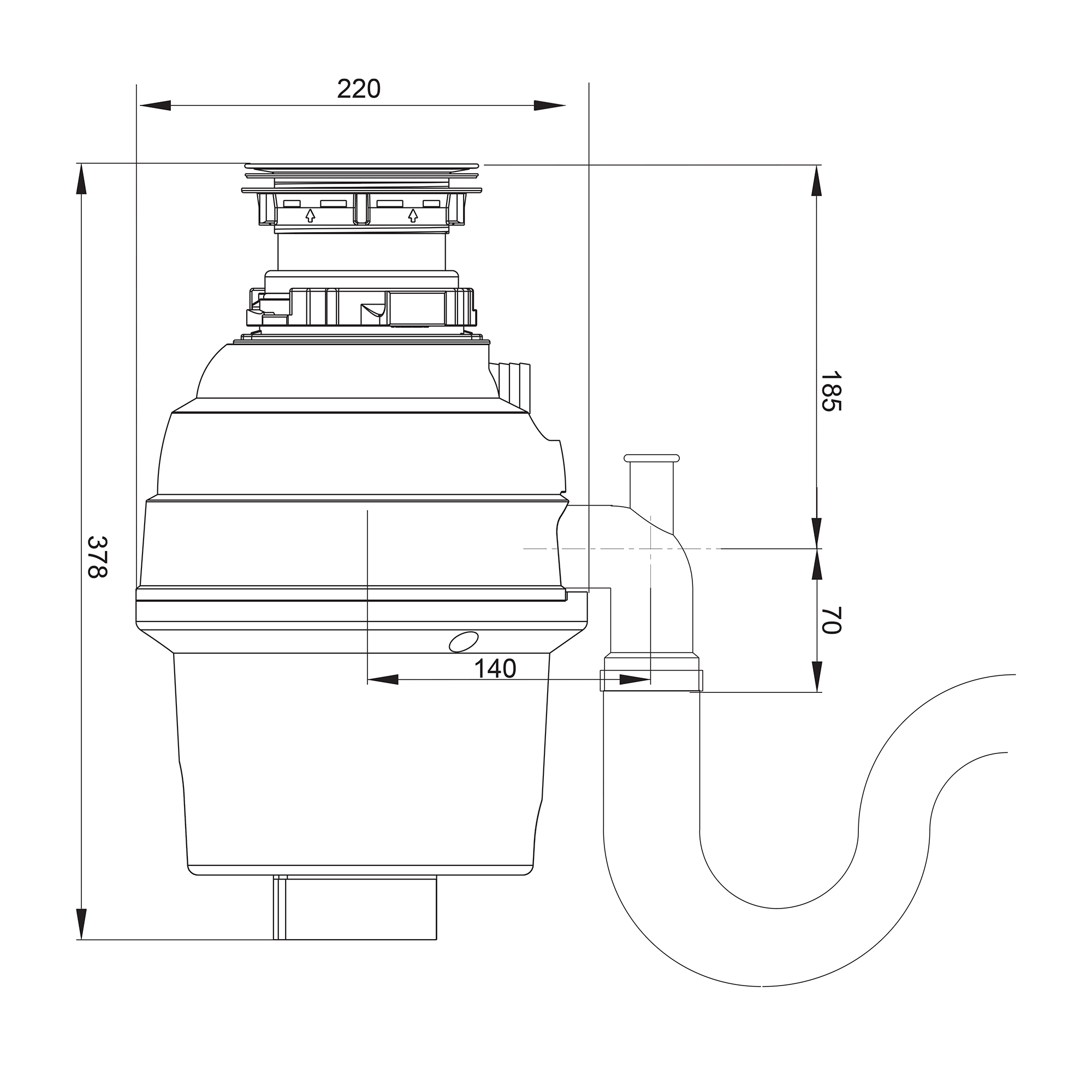 Rangemaster 800 Heavy Duty Waste Disposal Unit