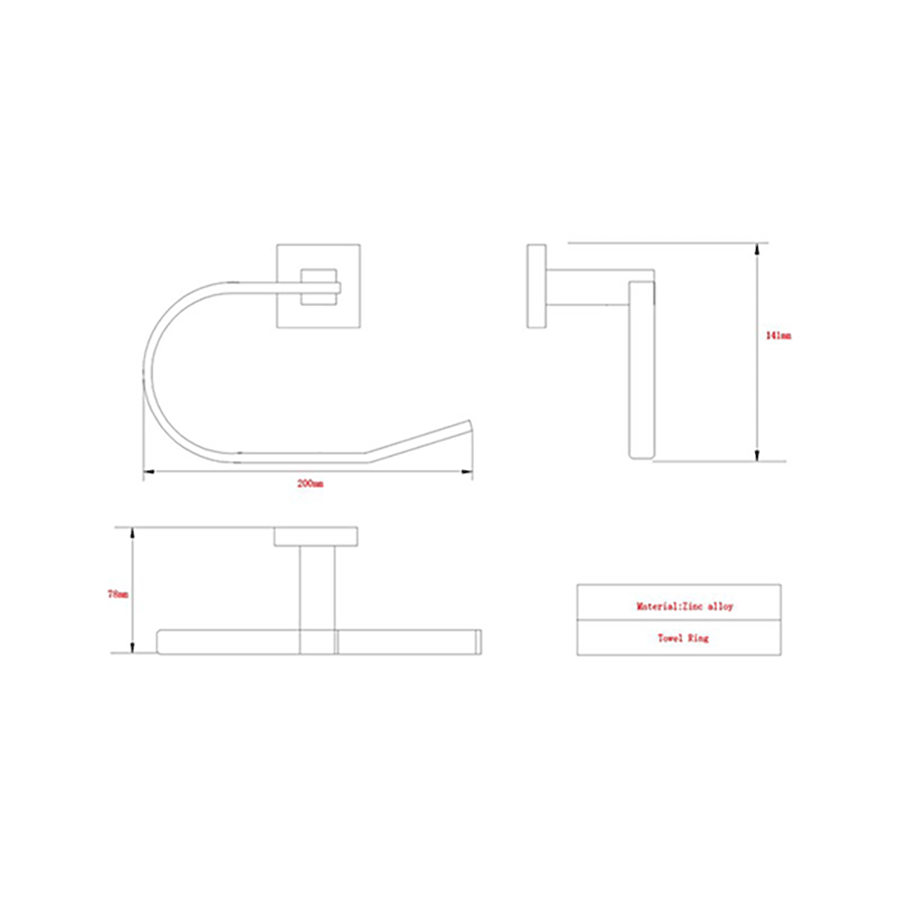 Pierre Towel Ring