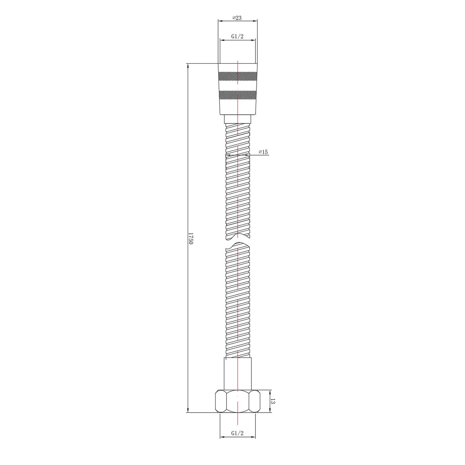 nuie 1.75m Shower Flex