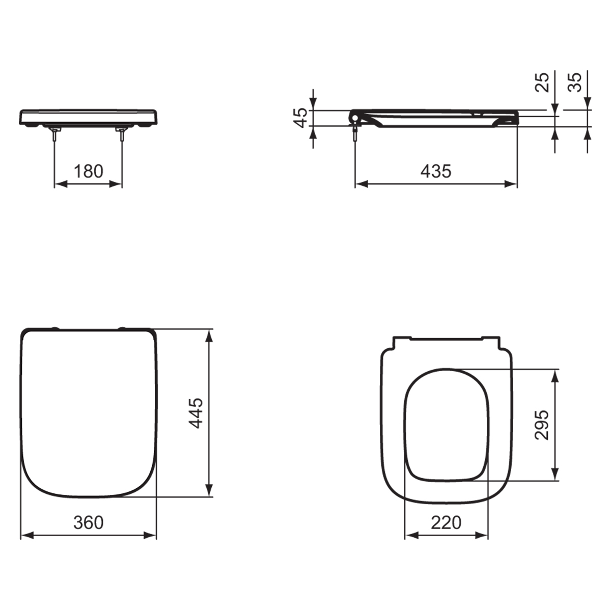 Ideal Standard i.life A Wrap Over Soft Close Toilet Seat