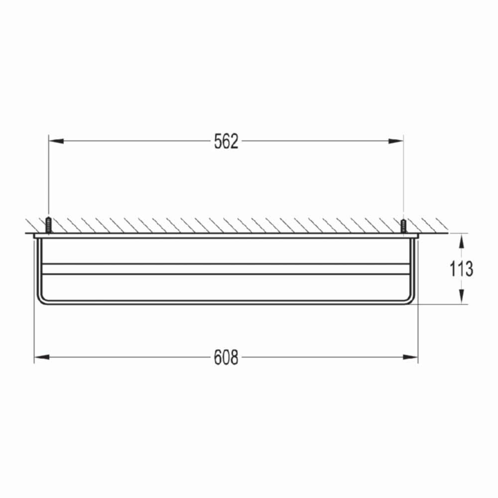 Flova Sofija Double Bar Towel Rail - 610mm