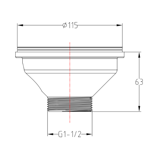 Butler & Rose 90mm Basket Strainer Kitchen Sink Waste - Chrome