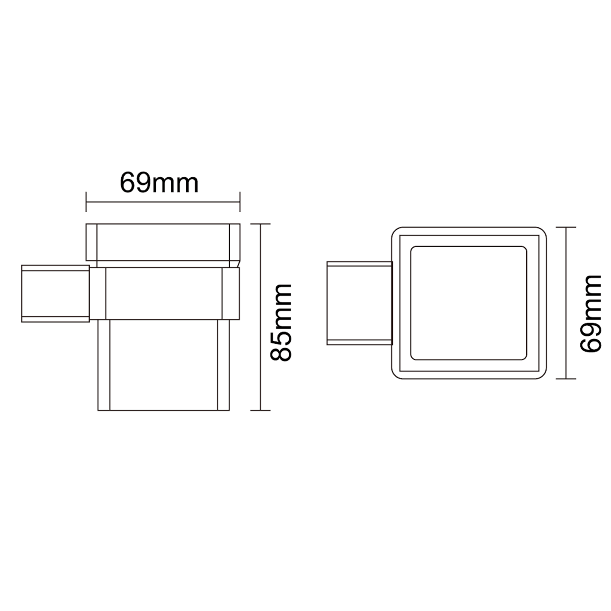 Harbour Status Single Tumbler - Brushed Brass
