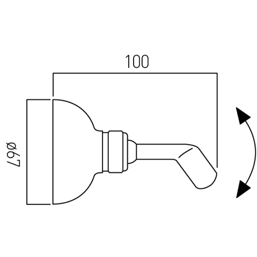 Vado Wall Mounted Shower Bracket