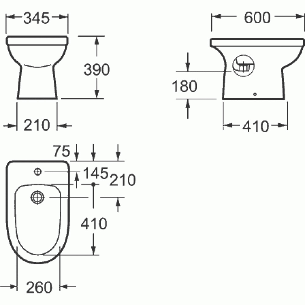 Pura Ivo Mono Tap Bidet