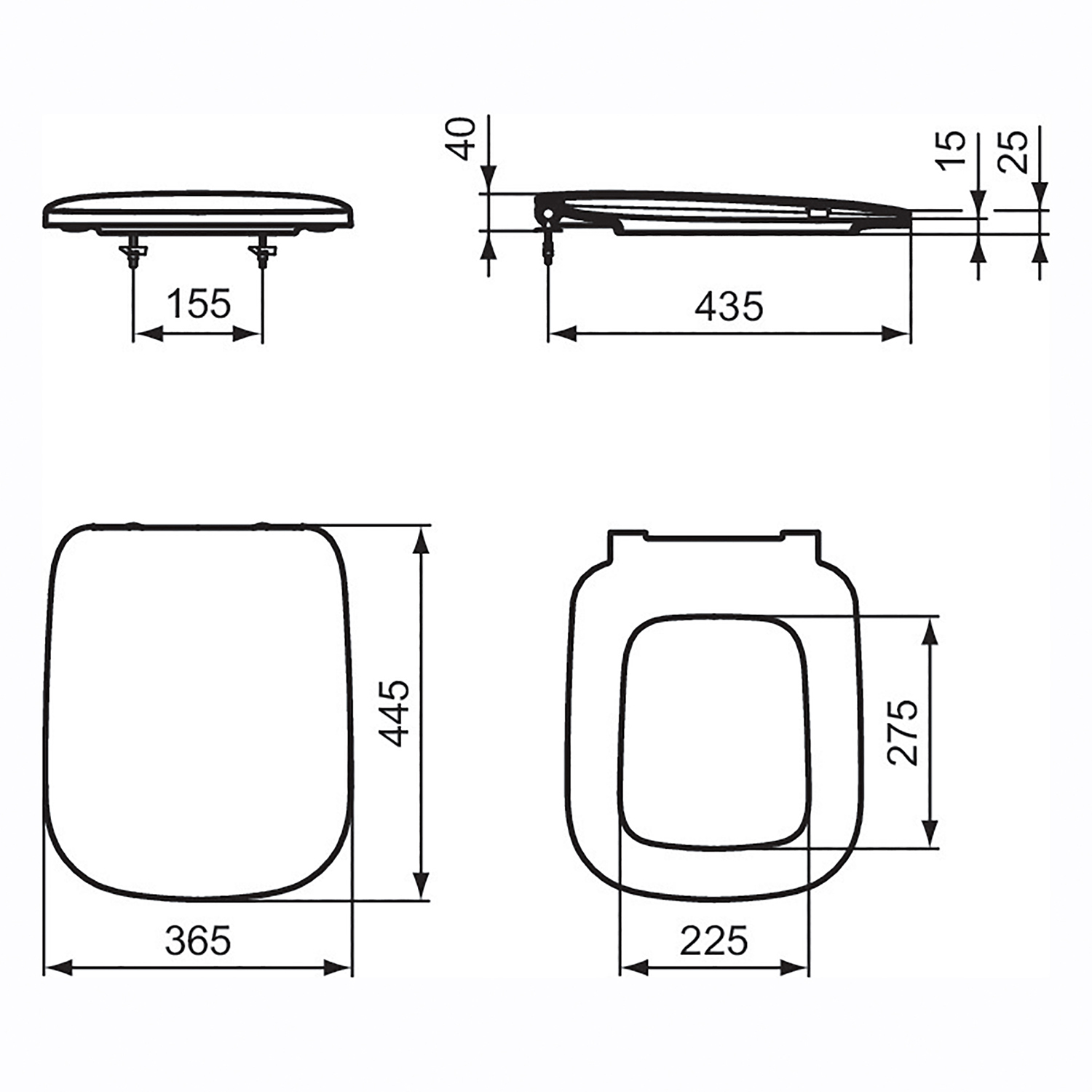 Ideal Standard Studio Echo Soft Close Toilet Seat