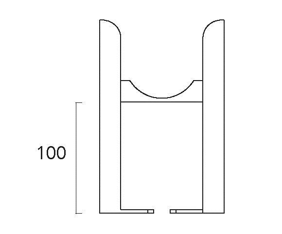 Butler & Rose Victoria Column Radiator Floor Mounted Leg