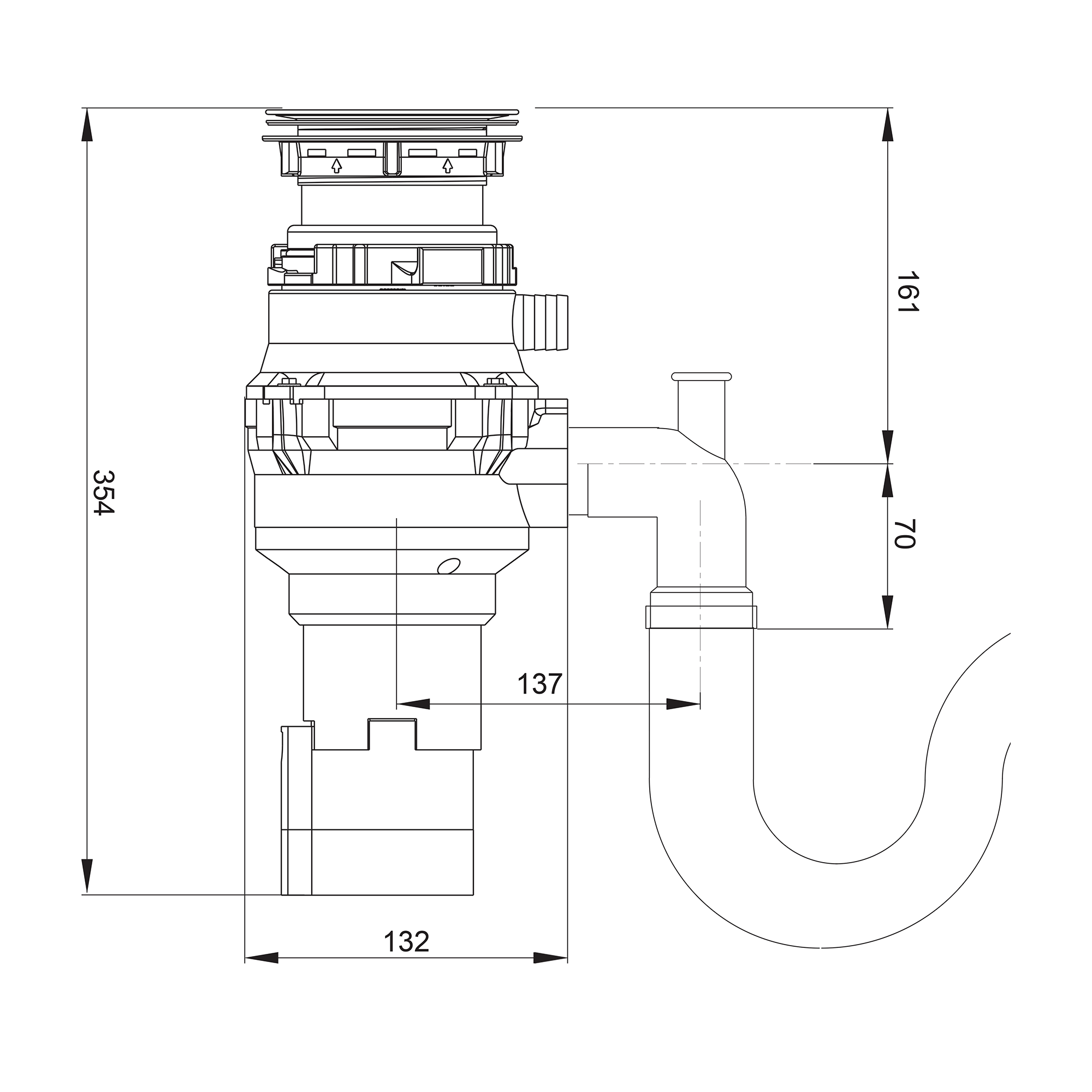 Rangemaster 500 Waste Disposal Unit