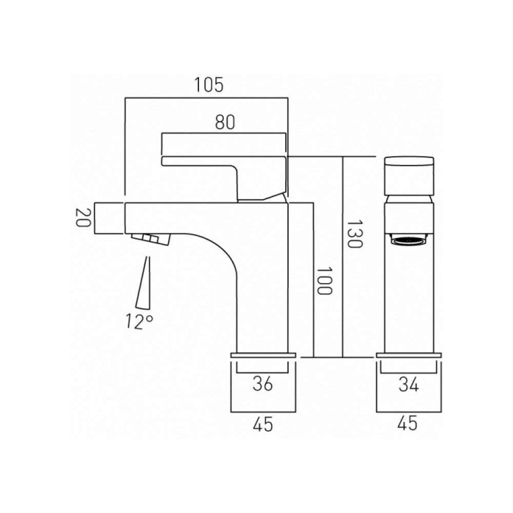 Vado Life Cloakroom Basin Mixer