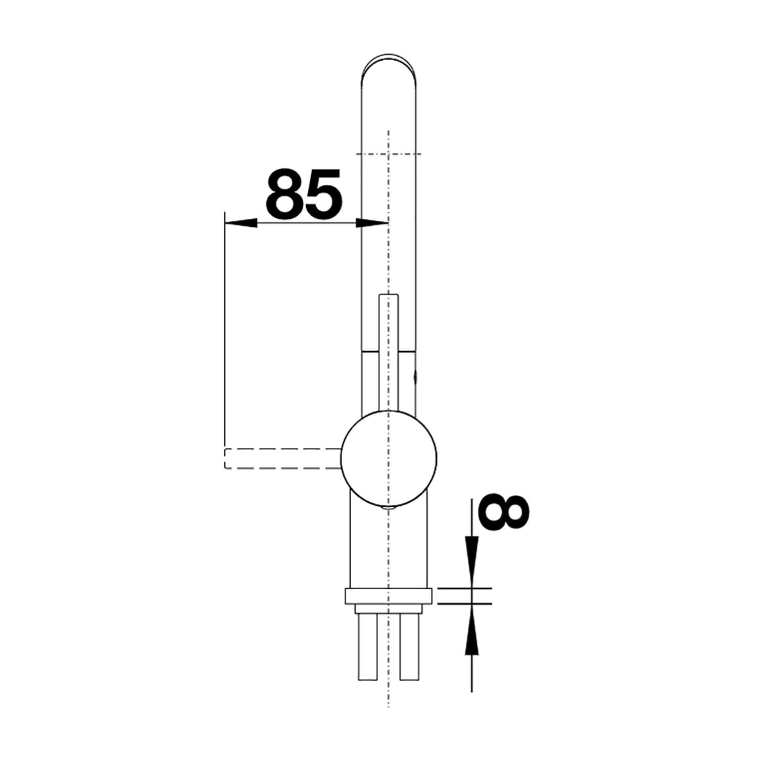 Blanco Linus-S Single Lever Mono Pull Out Kitchen Mixer Tap