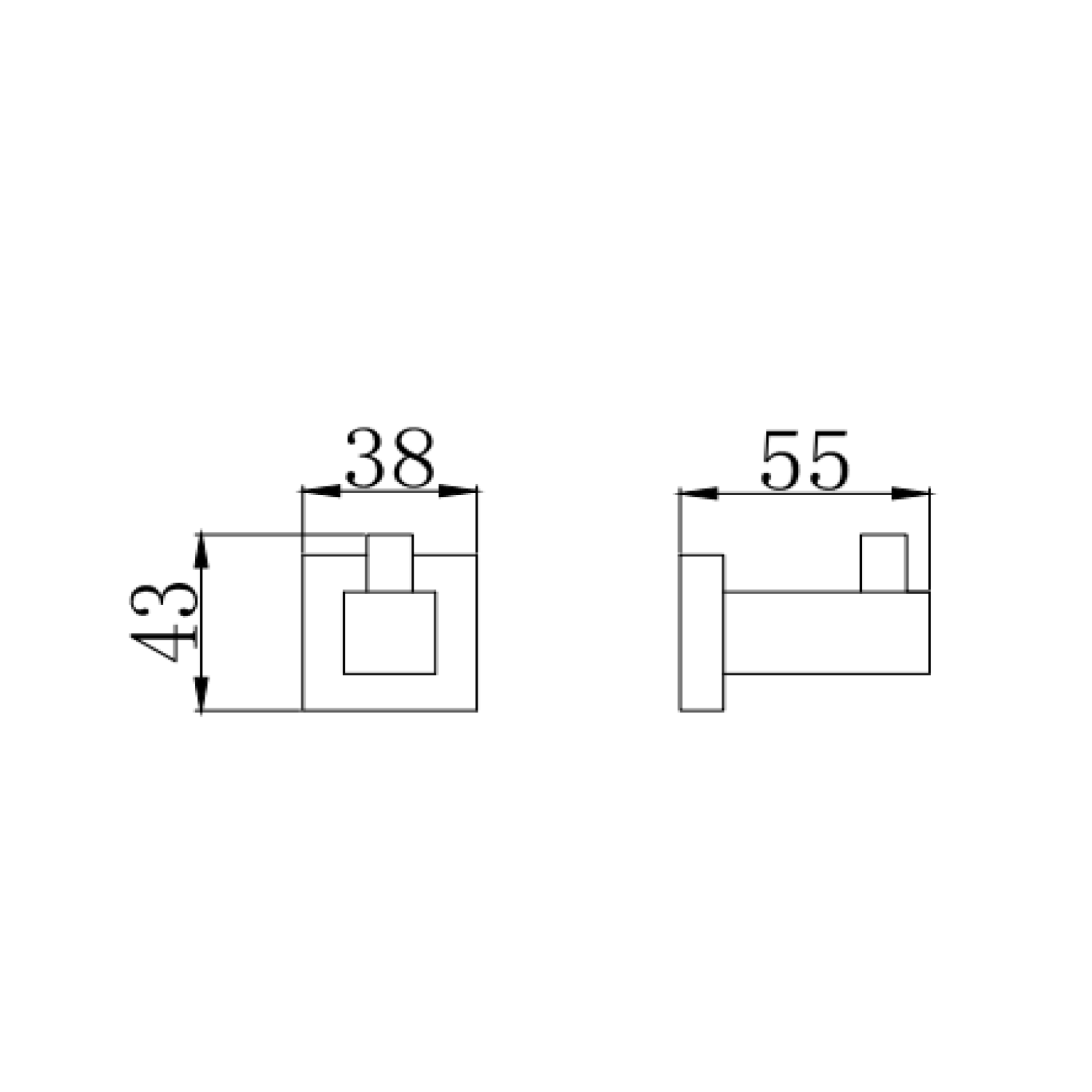 Vellamo Forte Robe Hook